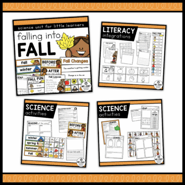 Fall Thematic Bundle | Science, Literacy, and Math Centers