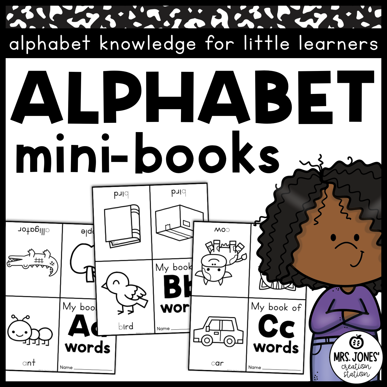 Alphabet Mini Books A to Z | Letter Formation and Beginning Sounds