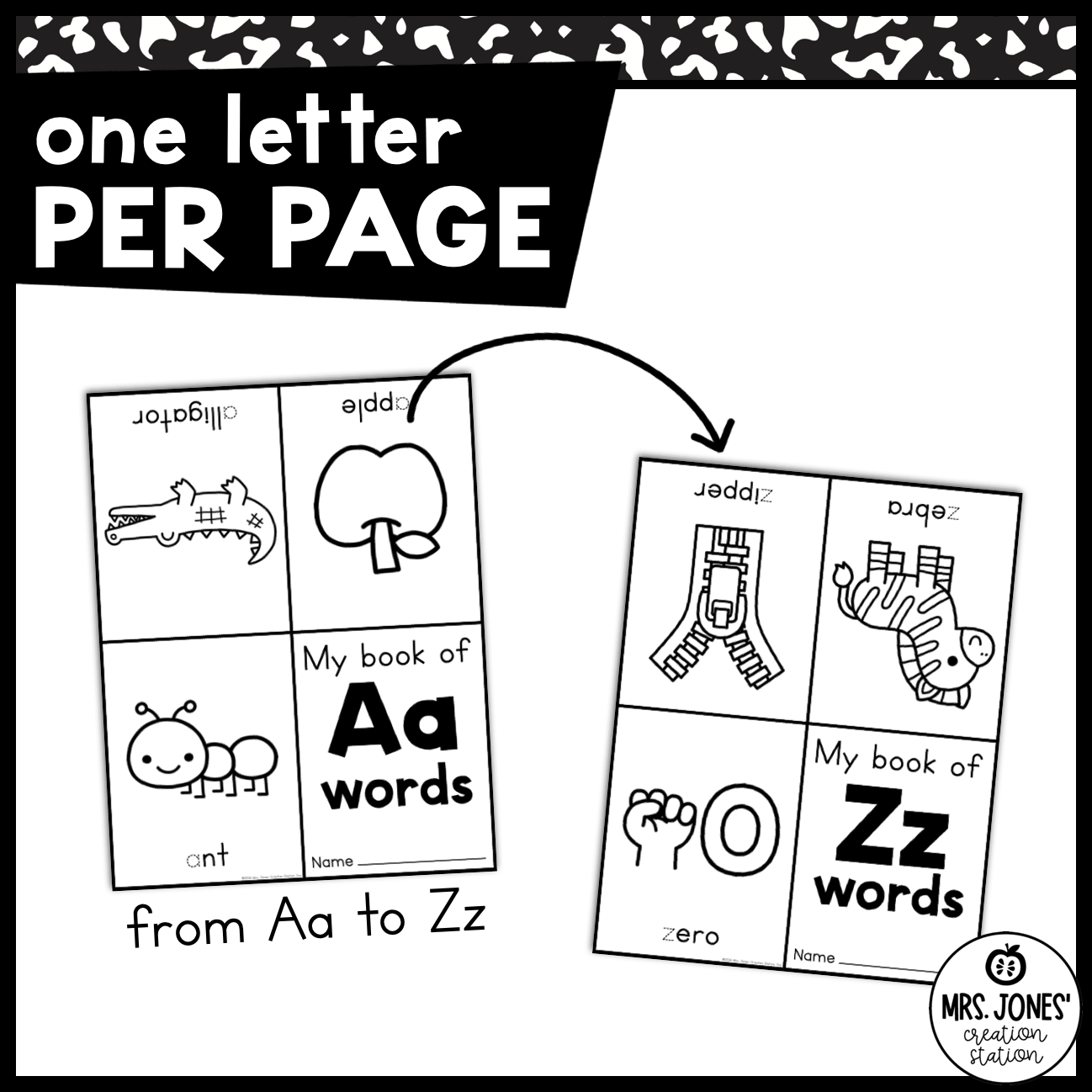 Alphabet Mini Books A to Z | Letter Formation and Beginning Sounds - Image 3