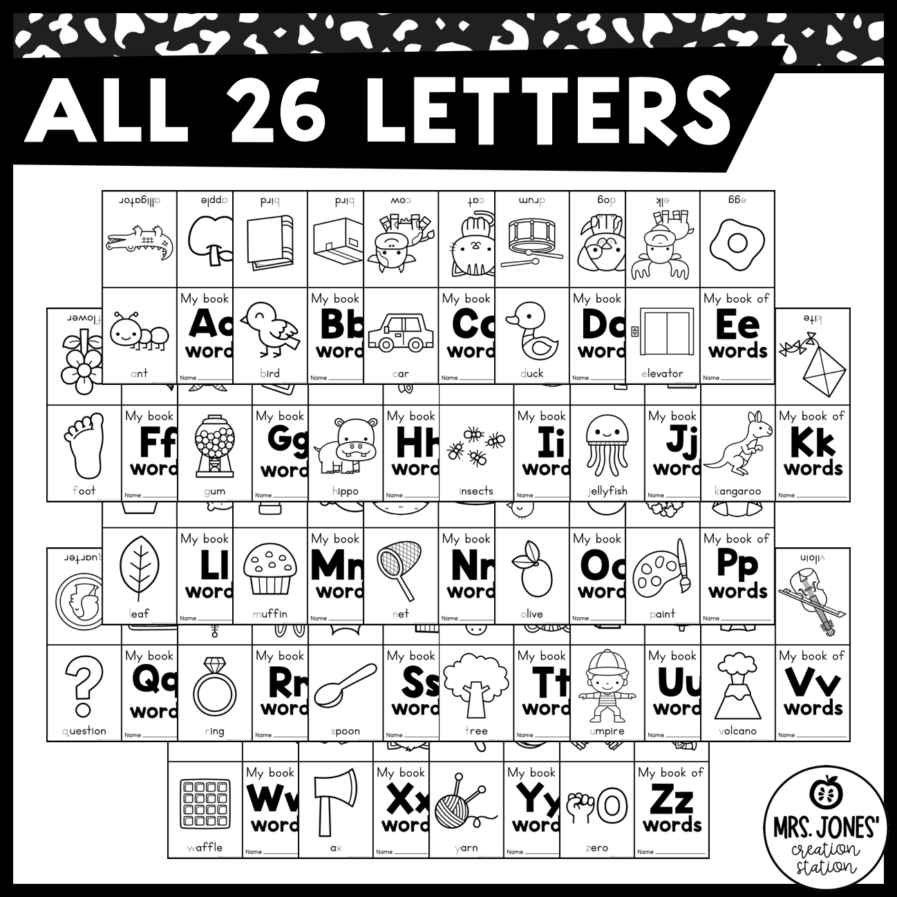 Alphabet Mini Books A to Z | Letter Formation and Beginning Sounds - Image 4