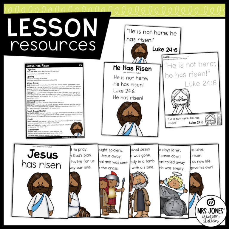 Jesus For Lesson Jesus Has Risen Bible Lesson | Easter Story for Kids