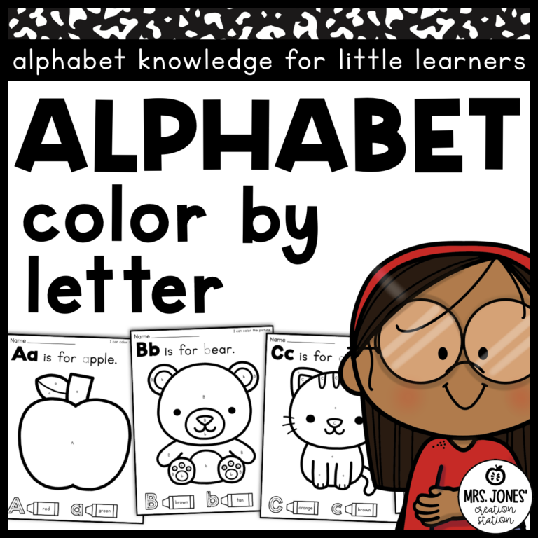 Alphabet Color by Letter Worksheets for Early Literacy
