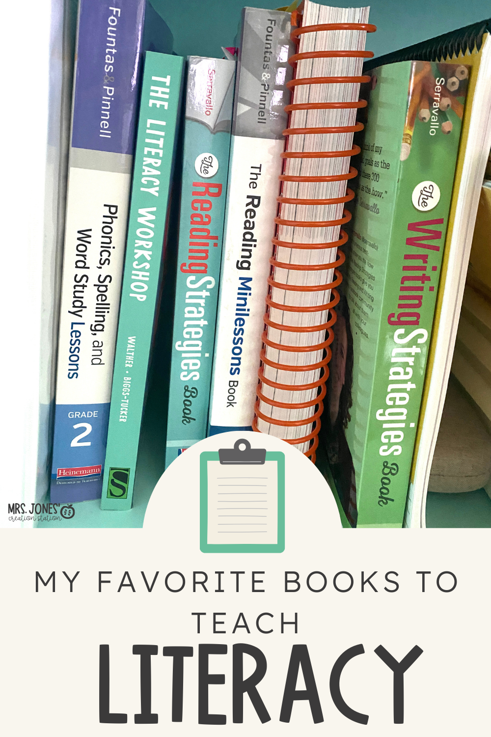 MY FAVORITE BOOKS ON TEACHING LITERACY - Mrs. Jones Creation Station