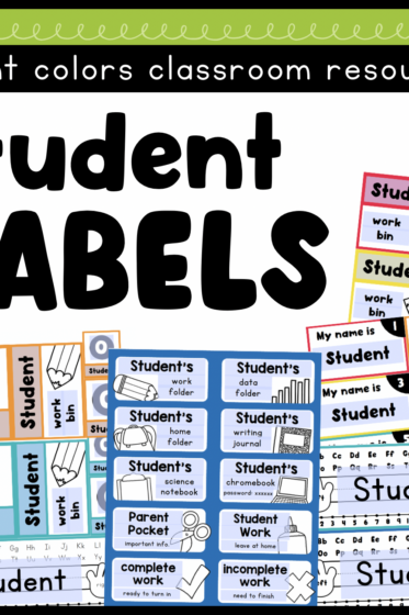 BRIGHTS STUDENT LABELS