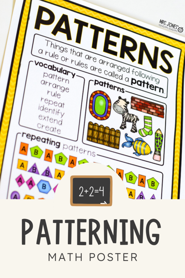 MATH PATTERN ACTIVITIES - Mrs. Jones Creation Station