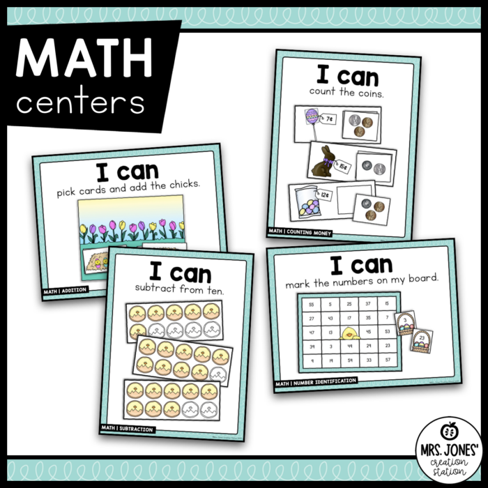 EASTER THEMATIC LITERACY AND MATH CENTERS - Mrs. Jones Creation Station