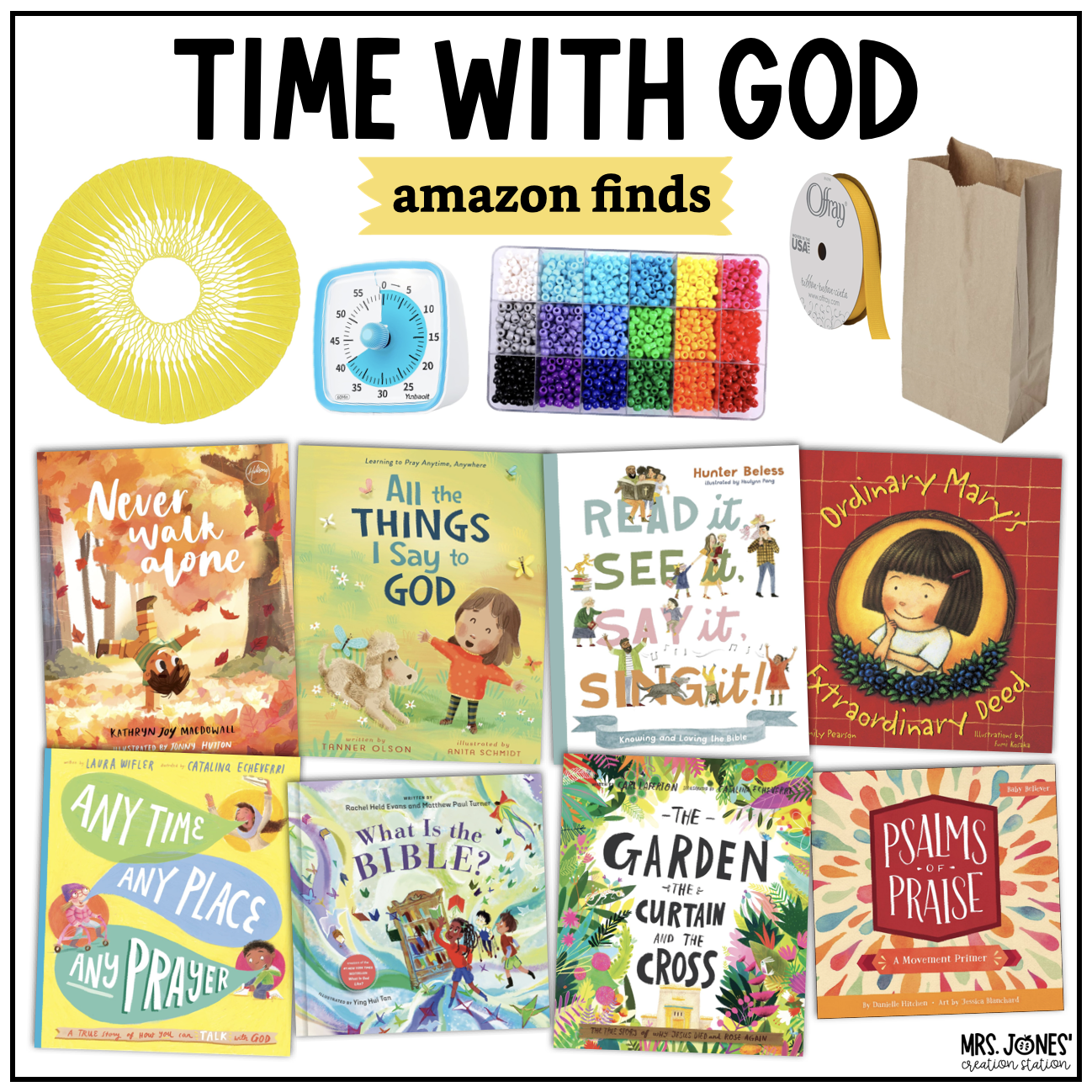 Time with God Spiritual Habits for kids Amazon list